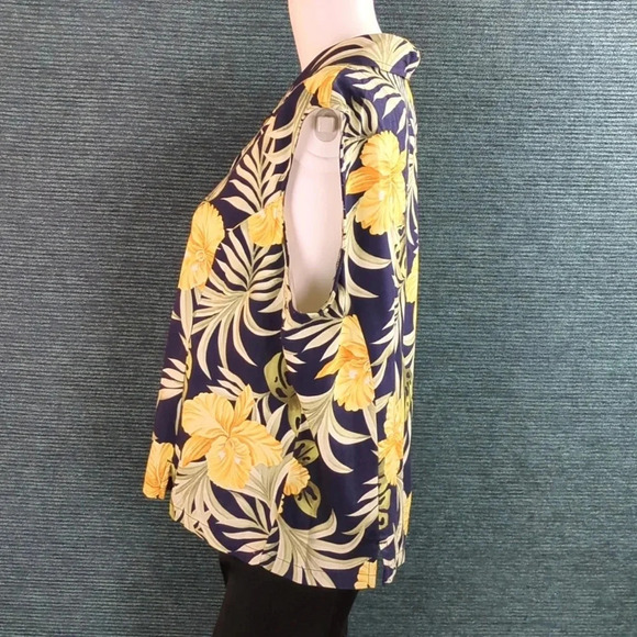 Kitty Rescue! Jamaica Bay Ladies Sleeveless Hawaiian Shirt 100% Rayon - Picture 5 of 12